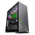 COIL Obudowa tower ATX MIDI USB 3.0 PC komputerowa RGB LED do komputera gaming szkło VEGA PRO GREY