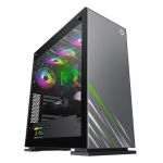 COIL Obudowa tower ATX MIDI USB 3.0 PC komputerowa RGB LED do komputera gaming szkło VEGA PRO GREY