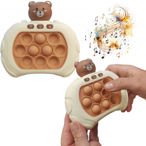 Gra zręcznościowa pop it popit miś świeci gra antystresowa HH Gra zręcznościowa pop it popit miś świeci gra antystresowa HH