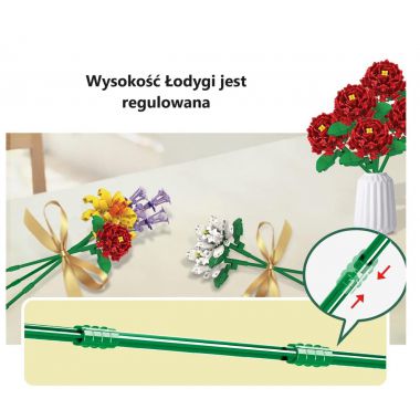 COIL Klocki konstrukcyjne kwiaty bukiet 1009el. zestaw