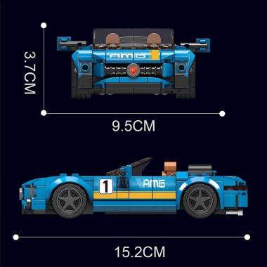 COIL Klocki konstrukcyjne zestaw 336 elementów Auto sportowe samochód