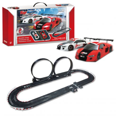 COIL Tor wyścigowy samochodowy zestaw autek tory wyścigowe track pętla licencja AUDI 4.5m skala 1:43 COIL Tor wyścigowy samochodowy zestaw autek tory wyścigowe track pętla licencja AUDI 4.5m skala 1:43