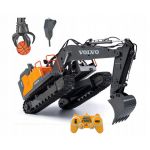 COIL Zdalnie sterowany samochód auto RC pilot VOLVO koparka żółta pojazd skala 1:16 COIL Zdalnie sterowany samochód auto RC pilot VOLVO koparka żółta pojazd skala 1:16