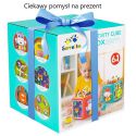 COIL Sorter układanka kostka edukacyjna klocki sensoryczna zabawka interaktywna niebieska