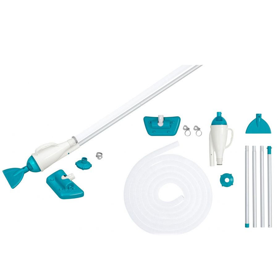 BESTWAY ZESTAW CZYSZCZĄCY POOL VACUUM ODKURZACZ DO CZYSZCZENIA DNA BASENU 58212