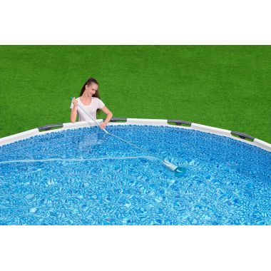 BESTWAY ZESTAW CZYSZCZĄCY POOL VACUUM ODKURZACZ DO CZYSZCZENIA DNA BASENU 58212