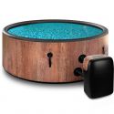 COIL SPA dmuchana wanna ogrodowa basen z hydromasażem 6 osób 2024 dąb