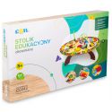 COIL Duży drewniany stolik edukacyjny sensoryczny zabawka dla dzieci 7w1
