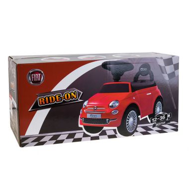 COIL Jeździk pchacz chodzik 3w1 autko dla dzieci samochód auto FIAT 500 licencja czerwony