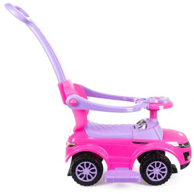 COIL Jeździk pchacz chodzi 3w1 autko dla dzieci duży samochód auto klakson muzyka różowy