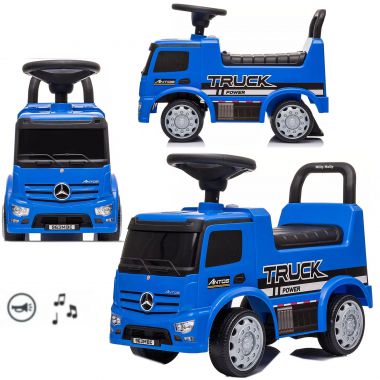 COIL Jeździk pchacz chodzik 3w1 Autko Mercedes Truck dla dzieci niebieski