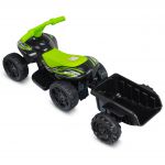 COIL Quad mini na akumulator dla dzieci elektryczny pojazd z przyczepką zielony
