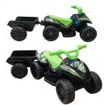 COIL Quad mini na akumulator dla dzieci elektryczny pojazd z przyczepką zielony