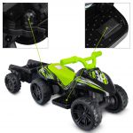 COIL Quad mini na akumulator dla dzieci elektryczny pojazd z przyczepką zielony