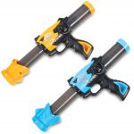COIL Gra zręcznościowa dla dzieci strzelanie do celu Robot + 2 pistolet + 24 piłki niebieski COIL Gra zręcznościowa dla dzieci strzelanie do celu Robot + 2 pistolet + 24 piłki niebieski