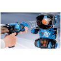 COIL Gra zręcznościowa dla dzieci strzelanie do celu Robot + 2 pistolet + 24 piłki niebieski