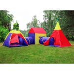 COIL Namiot dla dzieci domek Tipi do domu ogrodu wigwam + tunel zestaw 5w1 COIL Namiot dla dzieci domek Tipi do domu ogrodu wigwam + tunel zestaw 5w1
