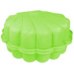 COIL Piaskownica zamykana duża basen 2w1 muszelka plastikowa XXL pokrywa zielona