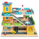 COIL Garaż parking samochodowy auta autka zestaw winda drewniany piętrowy