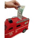 COIL Skarbonka na monety banknoty świnka prezent na pieniądze otwierana interaktywna auto straż pożarna