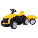 COIL Traktor na akumulator z przyczepką dla dzieci traktorek pojazd przyczepka żółty