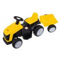 COIL Traktor na akumulator z przyczepką dla dzieci traktorek pojazd przyczepka żółty