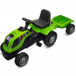 COIL Traktor na pedały z przyczepą ogromny traktorek duży dla dzieci jeździk 143cm zielony COIL Traktor na pedały z przyczepą ogromny traktorek duży dla dzieci jeździk 143cm zielony