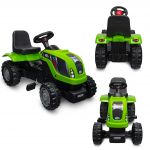 COIL Traktor na pedały z przyczepą ogromny traktorek duży dla dzieci jeździk 143cm zielony COIL Traktor na pedały z przyczepą ogromny traktorek duży dla dzieci jeździk 143cm zielony