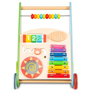 COIL Chodzik pchacz dla dzieci 3 kolory jeździk edukacyjny 2w1 drewniany