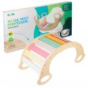 COIL Bujak Montessori bujaczek drewniany do balansowania huśtawka dla dzieci kolory