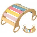 COIL Bujak Montessori bujaczek drewniany do balansowania huśtawka dla dzieci kolory
