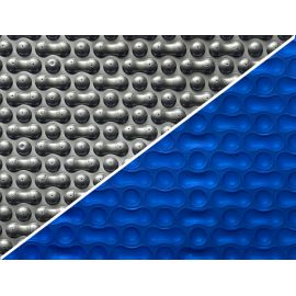 COIL Folia solarna podwójny pęcherzyk niebiesko-srebrna grubość 500 mikronów szerokość 4m
