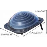 COIL Solarny piramidalny podgrzewacz wody w basenie Bestway. Intex do 7500l/h średnica 57cm