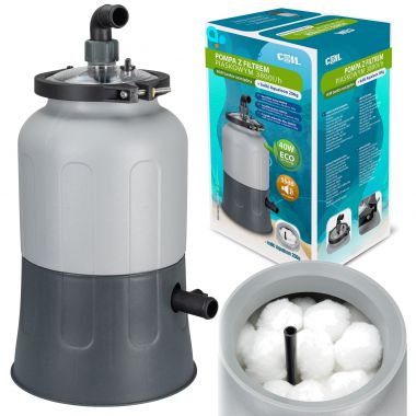 COIL Pompa piaskowa do basenu Bestway Intex. wydajność 3800l/h 55dB 40W + kulki filtracyjne