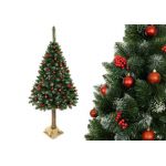 Choinka Sosna Diamentowa 3D na Pniu 180cm Śnieg Brokat