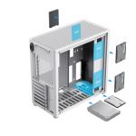 COIL Obudowa tower ATX MIDI USB 3.0 PC komputerowa do komputera gaming szkło biała Spark PRO