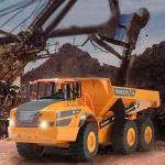 COIL Zdalnie sterowany samochód Auto RC pilot wywrotka ciężarówka VOLVO 1:16 żółta COIL Zdalnie sterowany samochód Auto RC pilot wywrotka ciężarówka VOLVO 1:16 żółta