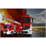 COIL Zdalnie sterowany samochód wóz strażacki Mercedes straż pożarna auto RC pilot LED COIL Zdalnie sterowany samochód wóz strażacki Mercedes straż pożarna auto RC pilot LED