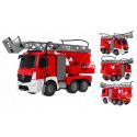 COIL Zdalnie sterowany samochód wóz strażacki Mercedes straż pożarna auto RC pilot LED