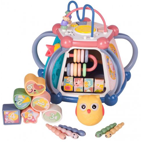 COIL Sorter układanka kostka edukacyjna klocki sensoryczna zabawka interaktywna czerwona COIL Sorter układanka kostka edukacyjna klocki sensoryczna zabawka interaktywna czerwona