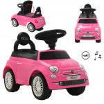 COIL Jeździk pchacz chodzik 3w1 autko dla dzieci samochód auto FIAT 500 licencja różowy COIL Jeździk pchacz chodzik 3w1 autko dla dzieci samochód auto FIAT 500 licencja różowy
