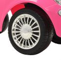 COIL Jeździk pchacz chodzik 3w1 autko dla dzieci samochód auto FIAT 500 licencja różowy