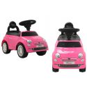 COIL Jeździk pchacz chodzik 3w1 autko dla dzieci samochód auto FIAT 500 licencja różowy