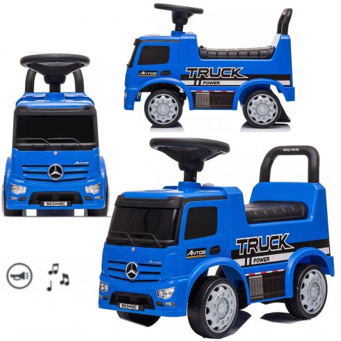 COIL Jeździk pchacz chodzik 3w1 Autko Mercedes Truck dla dzieci niebieski COIL Jeździk pchacz chodzik 3w1 Autko Mercedes Truck dla dzieci niebieski