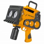 COIL Pistolet do baniek mydlanych + płyn bańki mydlane automat mega koparka żółta COIL Pistolet do baniek mydlanych + płyn bańki mydlane automat mega koparka żółta