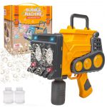 COIL Pistolet do baniek mydlanych + płyn bańki mydlane automat mega koparka żółta COIL Pistolet do baniek mydlanych + płyn bańki mydlane automat mega koparka żółta