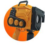 COIL Pistolet do baniek mydlanych + płyn bańki mydlane automat mega koparka żółta COIL Pistolet do baniek mydlanych + płyn bańki mydlane automat mega koparka żółta