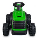 COIL Traktor na akumulator z przyczepką dla dzieci traktorek pojazd przyczepka zielony