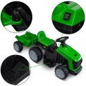 COIL Traktor na akumulator z przyczepką dla dzieci traktorek pojazd przyczepka zielony