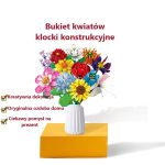 COIL Klocki konstrukcyjne kwiaty bukiet 1009el. zestaw COIL Klocki konstrukcyjne kwiaty bukiet 1009el. zestaw